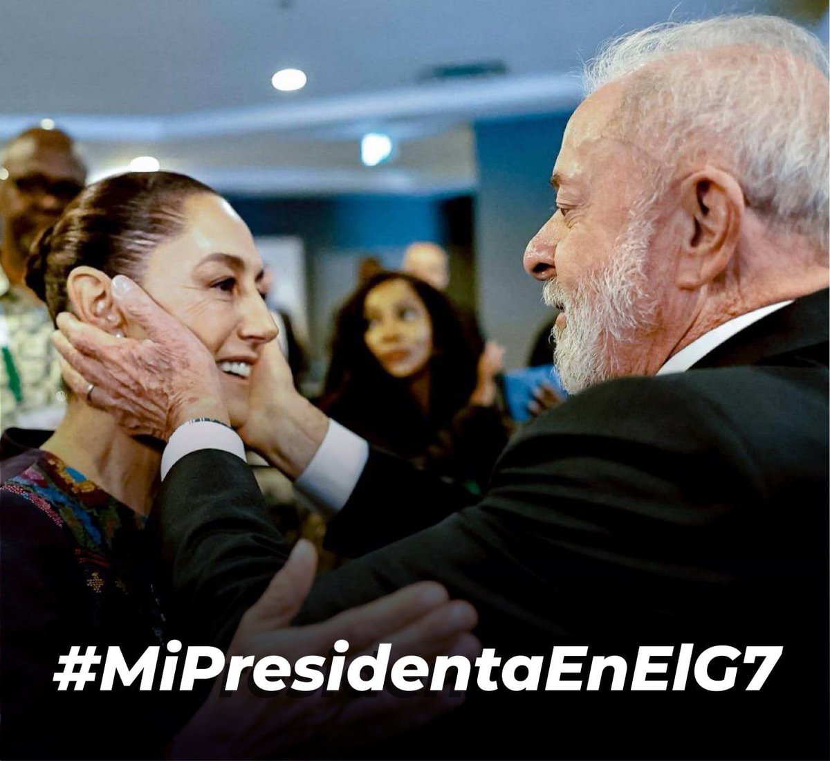 Con el humanismo mexicano que encabeza la 4T es paradigma de una nueva gobierno para el mundo. #MiPresidentaEnElG7 #SheinbaumLíderMundial