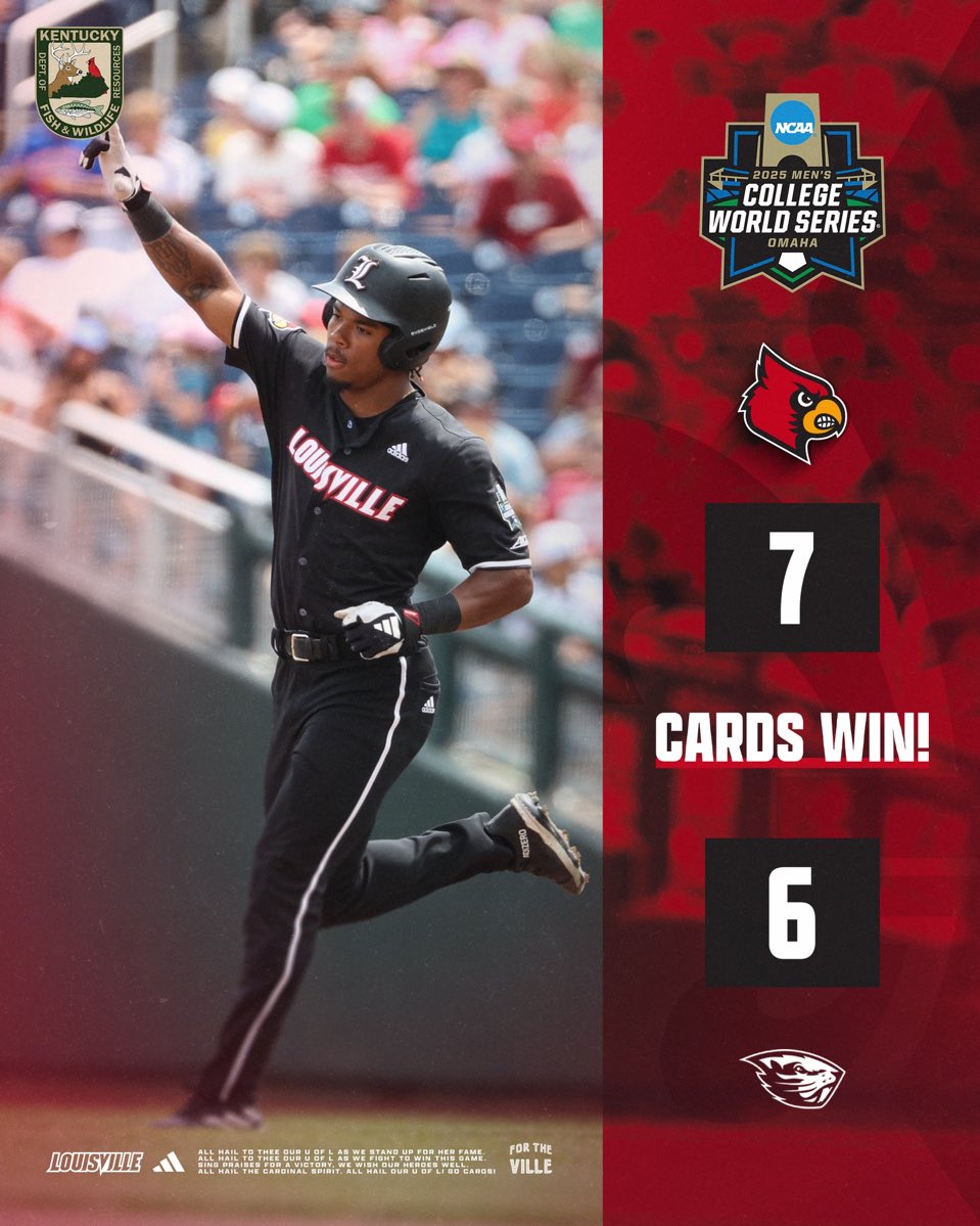 ConnorStanleyX's tweet photo. LOUISVILLE WINS AND ADVANCES TO THE COLLEGE WORLD SERIES FINAL 4‼️

Never a doubt… https://t.co/4VlmZBKxgl