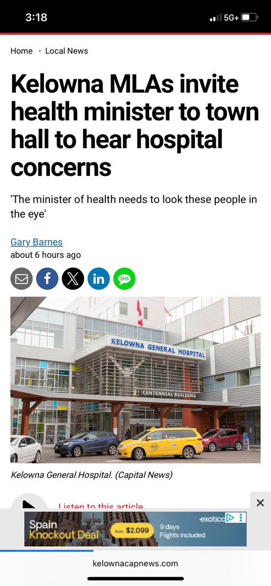 Gavin Dew (@gavindew) on Twitter photo .<a href="/Josie_Osborne/">Josie Osborne 🇨🇦</a> has not set foot in Kelowna General Hospital since becoming Health Minister.
Given the unprecedented crisis happening right now, she needs to show up, look frontline health workers in the eye, and convince them things are going to change. .<a href="/Josie_Osborne/">Josie Osborne 🇨🇦</a> has not set foot in Kelowna General Hospital since becoming Health Minister.
Given the unprecedented crisis happening right now, she needs to show up, look frontline health workers in the eye, and convince them things are going to change.