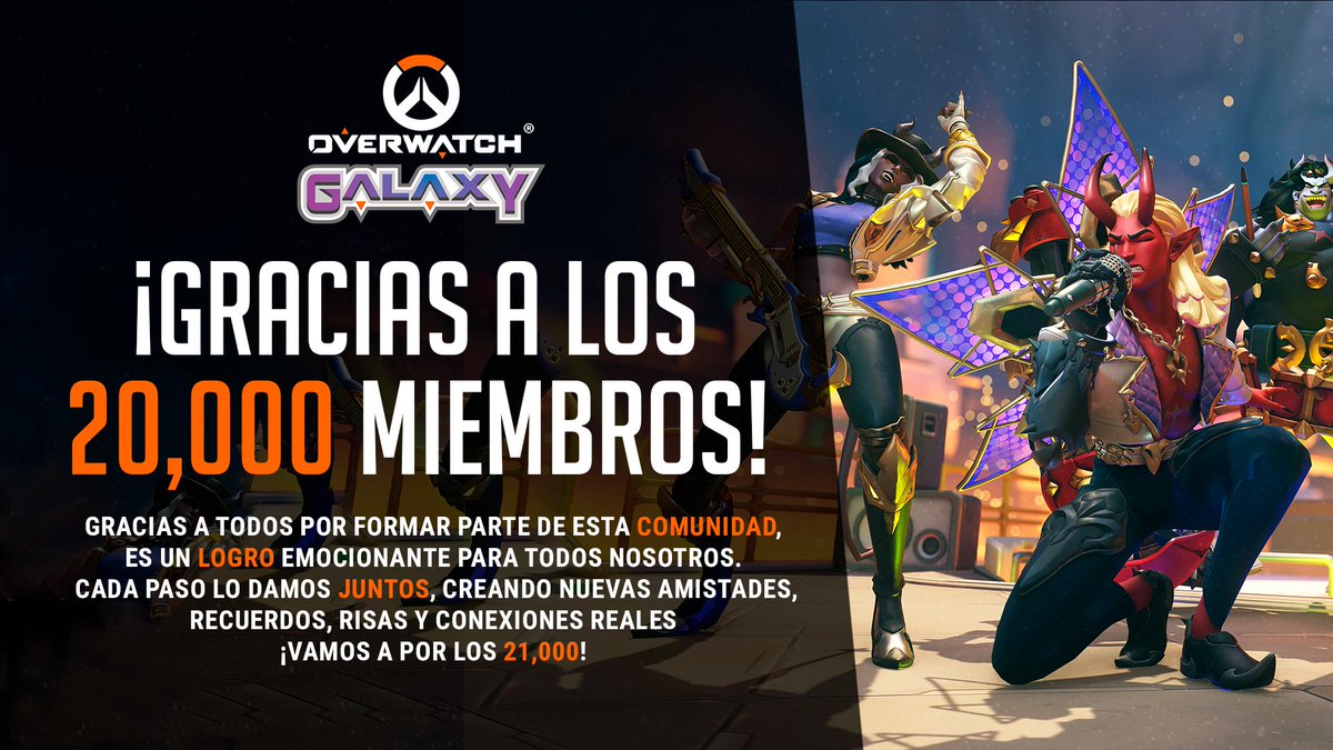 Overwatch Galaxy 💙 (@overwatchgalaxy) on Twitter photo 🎉 SORTEO: 1 PASE DE BATALLA OVERWATCH 2🎉
🙌🏼 Gracias a los 20.000 miembros de la comunidad
Requisitos:
👤Síguenos <a href="/overwatchgalaxy/">Overwatch Galaxy 💙</a>
🫂Estar en nuestro Discord 💬
🔁RT y Like ❤️
📆 Ganador el 30 de junio en el canal de Twitch 🎥
🔥 ¡No te lo pierdas!🚀
#OW2 #SorteoOW2 🎉 SORTEO: 1 PASE DE BATALLA OVERWATCH 2🎉
🙌🏼 Gracias a los 20.000 miembros de la comunidad
Requisitos:
👤Síguenos <a href="/overwatchgalaxy/">Overwatch Galaxy 💙</a>
🫂Estar en nuestro Discord 💬
🔁RT y Like ❤️
📆 Ganador el 30 de junio en el canal de Twitch 🎥
🔥 ¡No te lo pierdas!🚀
#OW2 #SorteoOW2