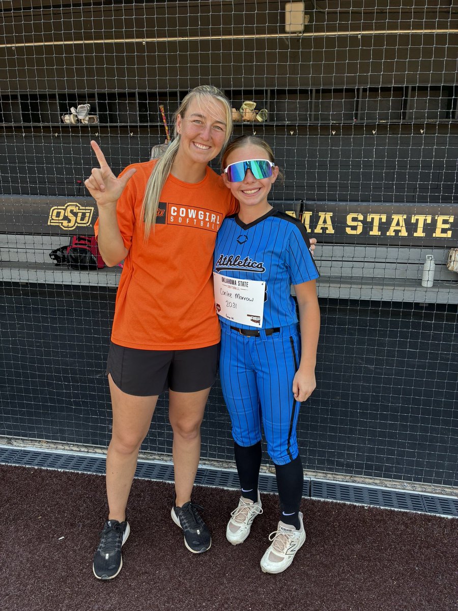 I appreciate the coaching and conversation today. <a href="/cowgirlsb/">OSU Cowgirl Softball</a> Better everyday! Can’t wait for for the next camp in Stillwater! 🤠🤠

<a href="/Coach_Shippy/">Vanessa Shippy (Fletcher)</a> <a href="/OSUcoachG/">Kenny Gajewski</a> <a href="/bergy_9/">Bergy</a>