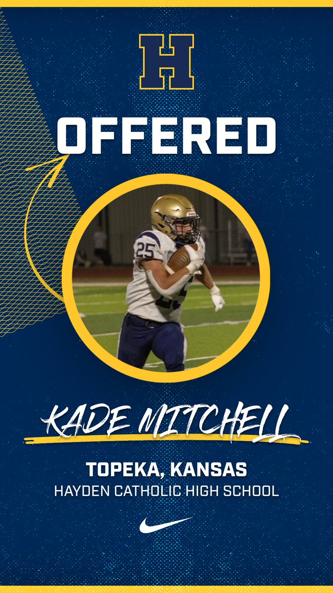 Kade Mitchell (@k_mitchell_2026) on Twitter photo After a great phone call with <a href="/CoachPeterson88/">Tyler Peterson</a>, I'm blessed to receive my 5th offer this summer to Highland Community College.
<a href="/HCCscottieFB/">HCC Scottie Football</a> After a great phone call with <a href="/CoachPeterson88/">Tyler Peterson</a>, I'm blessed to receive my 5th offer this summer to Highland Community College.
<a href="/HCCscottieFB/">HCC Scottie Football</a>