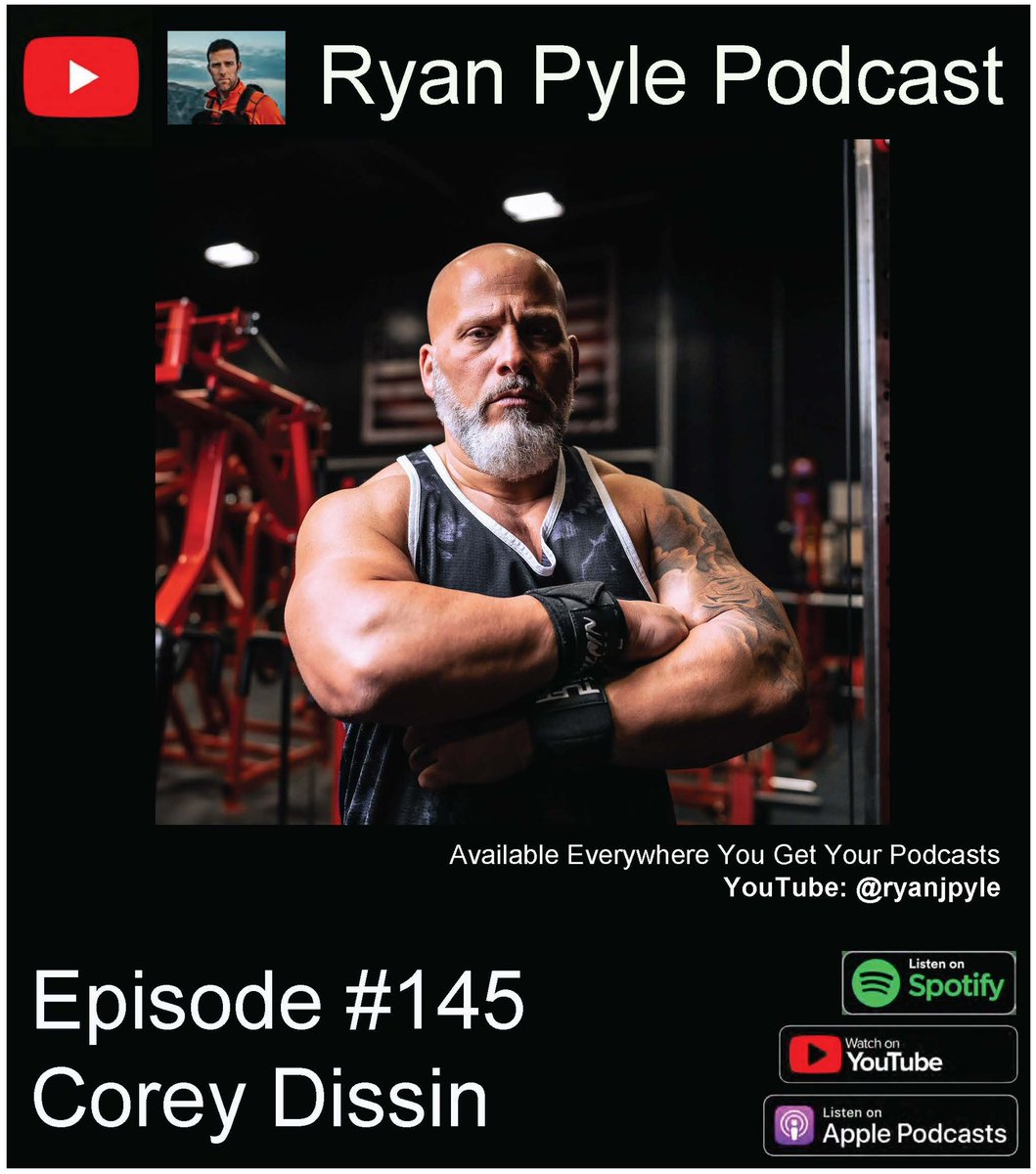 Ryan Pyle (@ryanpyle) on Twitter photo Podcast Drop. Number 145. He doesn't believe in short cuts, so don't even try. Tune in and learn about what a Knock Out Life, High Performance Coach get's up to on a daily basis. No Fluff. All Discipline. Tune in. Stay a While.
Guest: <a href="/BigDaddyDissin/">Corey Dissin</a>
Link: Podcast Drop. Number 145. He doesn't believe in short cuts, so don't even try. Tune in and learn about what a Knock Out Life, High Performance Coach get's up to on a daily basis. No Fluff. All Discipline. Tune in. Stay a While.
Guest: <a href="/BigDaddyDissin/">Corey Dissin</a>
Link: