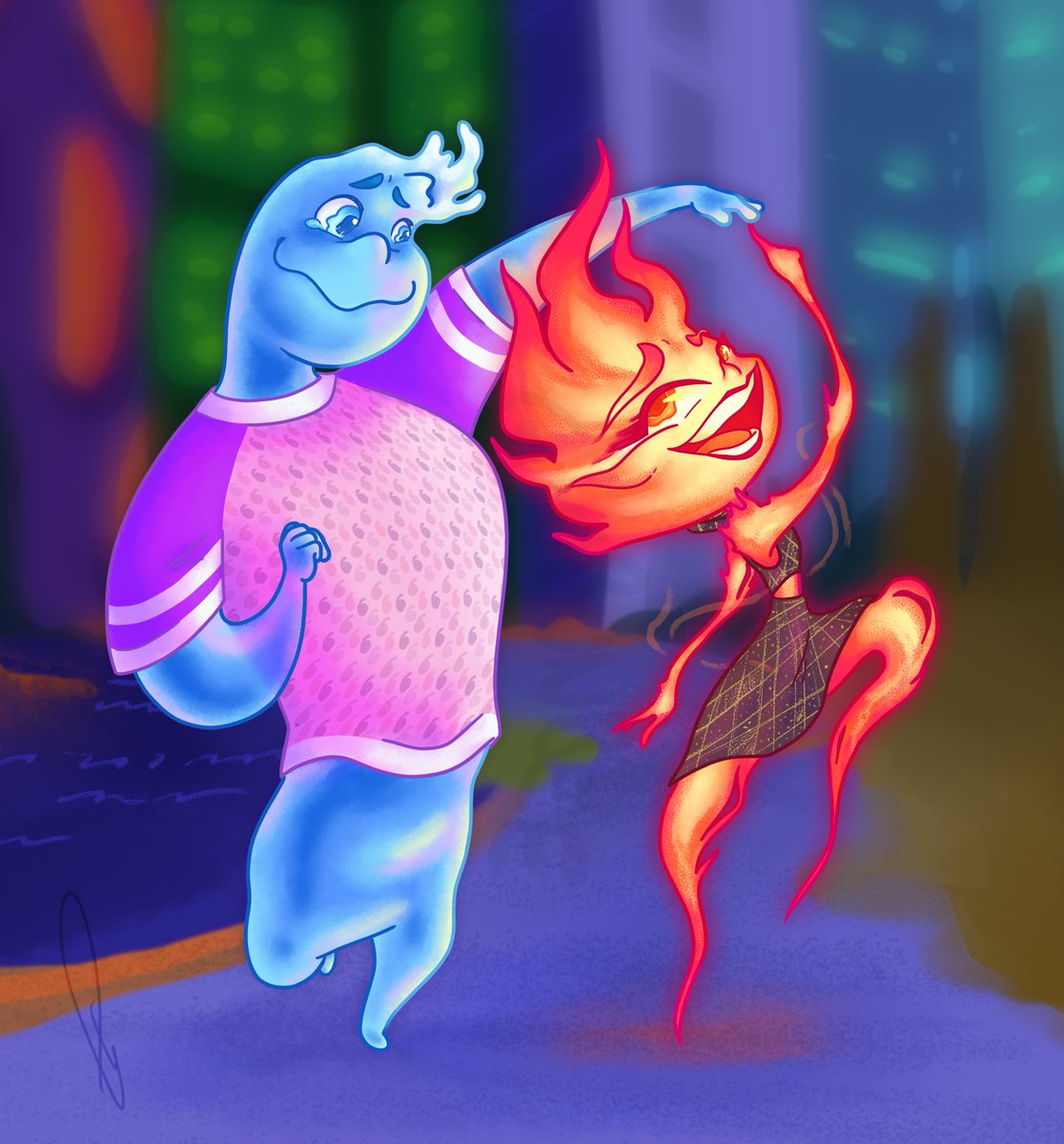 Gunbunbee's tweet photo. 2nd Anniversary 💧🔥
#elementalpixar #elementalfanart https://t.co/rbnZkZm2PX
