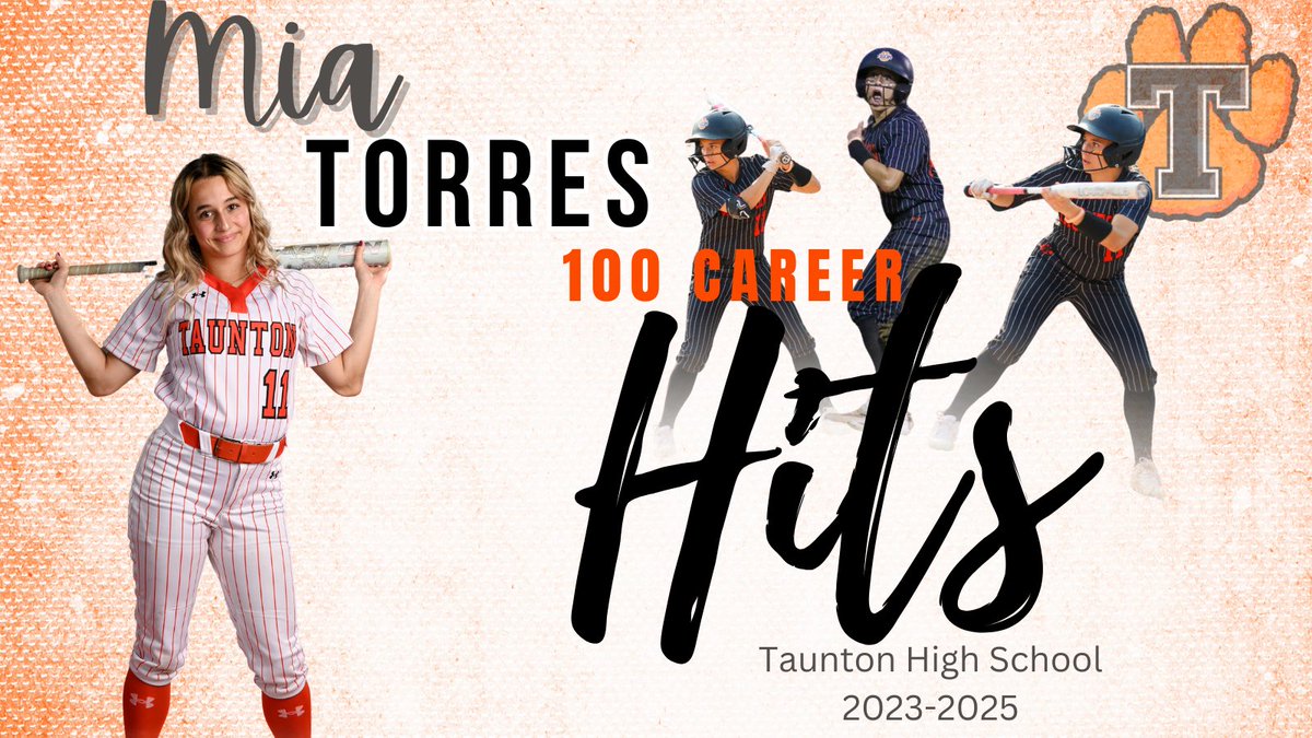 THS Softball (@tauntonsoftball) on Twitter photo ๐จ Milestone Alert! ๐จ
As a 3-year varsity starter, <a href="/MiaRTorres/">Mia Torres 2026</a> notched her 100th career hit with an RBI double in the championship gameโ the best part is she had no idea! Her bat was on fire in the playoffs.
#100Hits
<a href="/THSCoachFox/">Michael Fox</a> <a href="/meg_kirby/">Meg Kirby</a> <a href="/Taunton_Schools/">Taunton Public Schools</a> <a href="/FPNE18URoumelis/">Fury Platinum 18U Roumelis</a> ๐จ Milestone Alert! ๐จ
As a 3-year varsity starter, <a href="/MiaRTorres/">Mia Torres 2026</a> notched her 100th career hit with an RBI double in the championship gameโ the best part is she had no idea! Her bat was on fire in the playoffs.
#100Hits
<a href="/THSCoachFox/">Michael Fox</a> <a href="/meg_kirby/">Meg Kirby</a> <a href="/Taunton_Schools/">Taunton Public Schools</a> <a href="/FPNE18URoumelis/">Fury Platinum 18U Roumelis</a>