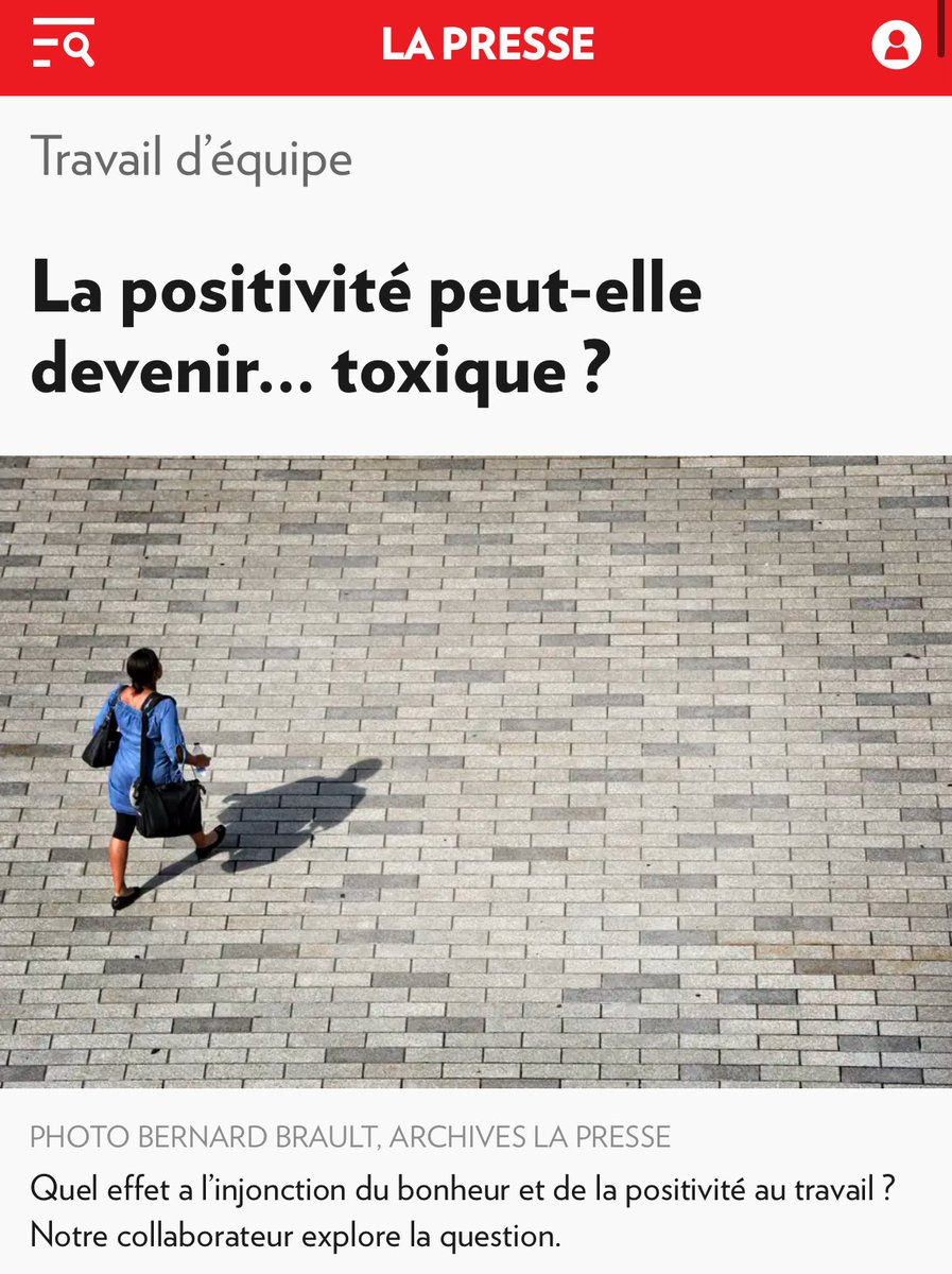 Au Canada, c’est rendu que les gens trop heureux ou enthousiastes peuvent eux aussi devenir «toxiques». Quelle société de fous. Quelle chute.