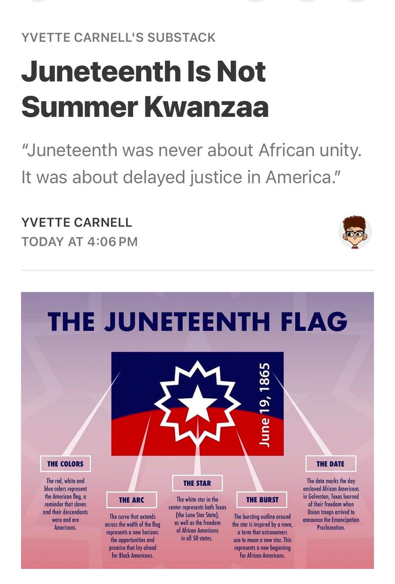 JashuwahJackson's tweet photo. ADOS have always been an inclusive people. We’ve lived alongside and supported other communities for generations without issue. We stood against apartheid in South Africa. And here in the U.S., when a Black immigrant—like Botham Jean or Amadou Diallo—is gunned down or mistreated, we show up in solidarity, no questions asked.
But that solidarity has rarely been reciprocated. The tension surfaces when Black immigrants—and Pan-Africanists more broadly—co-opt our history, piggyback on our justice claim, and attempt to rewrite it as a Diaspora-wide narrative. No better example of this exists than the cultural hijacking of Juneteenth—a day set aside to mark the end of chattel slavery in the United States—which has been rebranded into what I can only call “Summer Kwanzaa.”
#ADOS