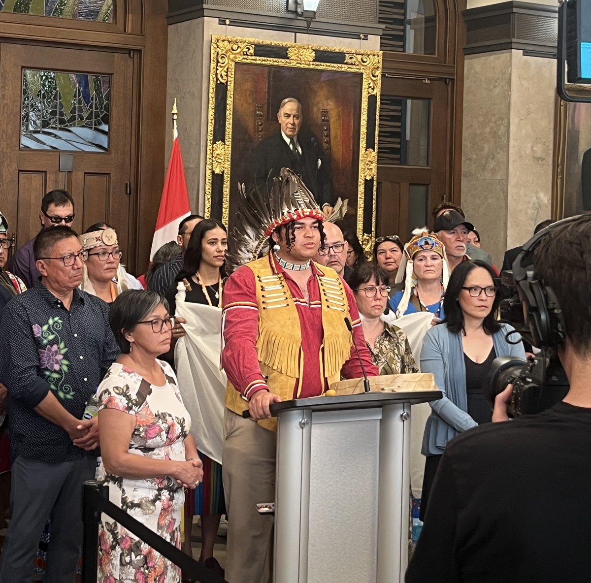Today I, along with my NDP colleagues MPs Lori Idlout and Jenny Kwan were joined by Elders, First Nations leadership, and grassroots advocates  from across Ontario who were clear in their message to Parliament on Bill C-5: nothing about us, without us. 

Indigenous people are not