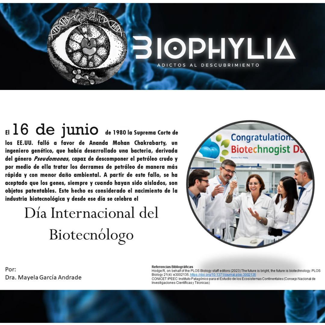 ¡ Esta semana nos unimos a las celebraciones por el día del #Biotecnólogo! 
Gracias a la #Biotecnología, tenemos acceso a innovadores #medicamentos y #vacunas, #alimentos, o nuevas estrategias para la conservación del medio ambiente ♻.
