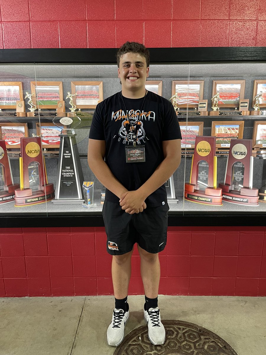 Dante Mordan (@dante_mordan) on Twitter photo Had a great time today visiting the National Champions at <a href="/football_ncc/">NCC Football</a>! Thank you <a href="/Kalus_Murphy/">Coach Murphy</a> for the invite, and thank you to <a href="/CoachSpence_NCC/">Coach Spencer</a> and <a href="/CoachStuedemann/">Eric Stuedemann</a> for your wonderful hospitality. Can’t wait to be on campus again for a game day visit!
<a href="/Minooka_Indians/">Minooka Football</a> Had a great time today visiting the National Champions at <a href="/football_ncc/">NCC Football</a>! Thank you <a href="/Kalus_Murphy/">Coach Murphy</a> for the invite, and thank you to <a href="/CoachSpence_NCC/">Coach Spencer</a> and <a href="/CoachStuedemann/">Eric Stuedemann</a> for your wonderful hospitality. Can’t wait to be on campus again for a game day visit!
<a href="/Minooka_Indians/">Minooka Football</a>