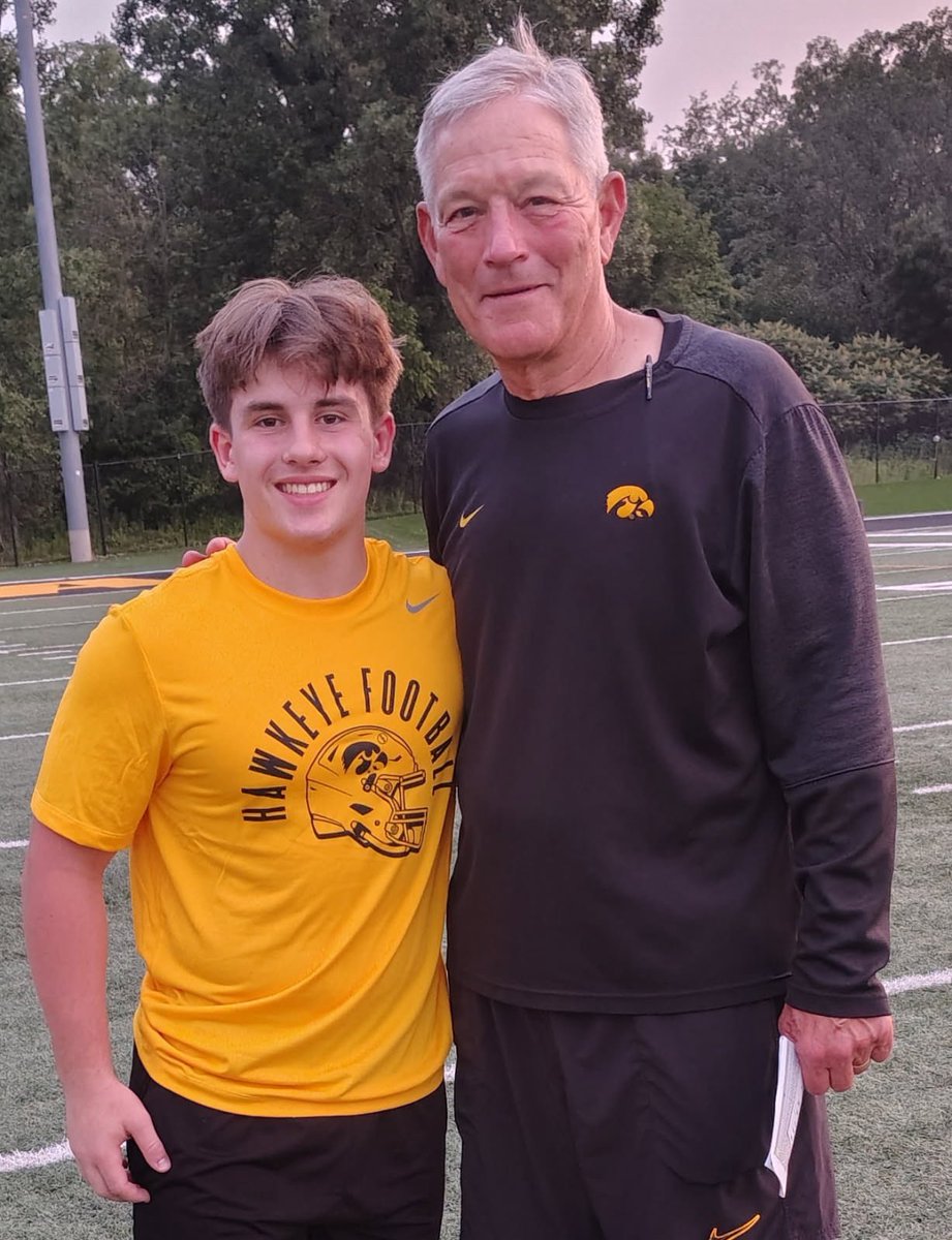Blessed to be able to show my skills at the <a href="/HawkeyeFootball/">Hawkeye Football</a> camp. Thank you to all the volunteers, players, and coaches that gave up their time. Grateful to be able to see the facilities and experience the tradition of Iowa football. <a href="/TheLMFootball/">Linn-Mar Football</a> <a href="/CoachTimLester/">Tim Lester</a> <a href="/CoachOYoung/">Omar Young</a>
