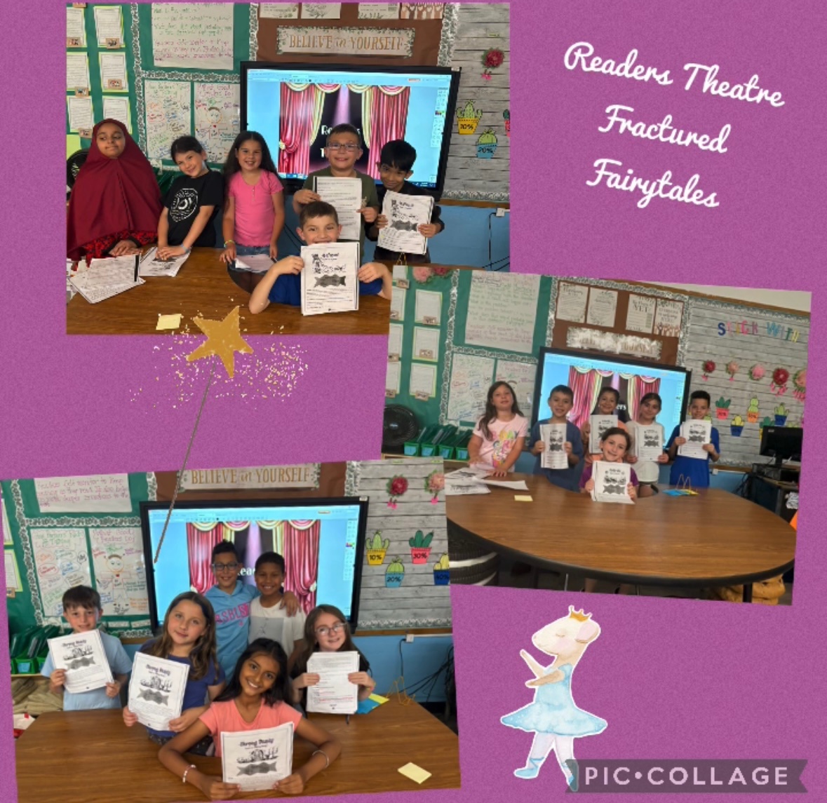 In reading, we are studying fractured fairy tales. Today, we acted out some of our favorite tales in our very own Reader's Theater <a href="/polk_street/">Polk Street School</a>