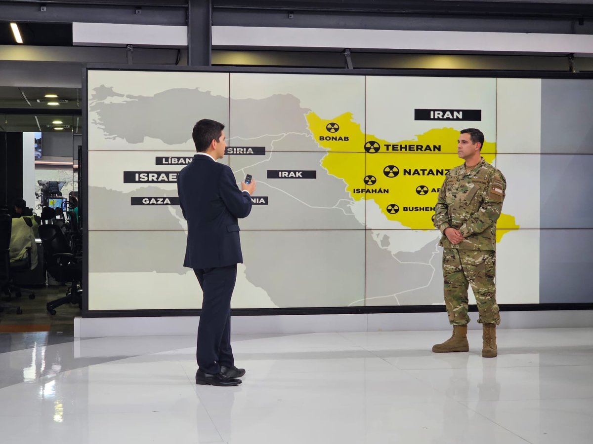 🔴 Ahora: Conoce más detalles de las operaciones militares del conflicto #Israel - #Irán, en la entrevista al Jefe de Estudios de la <a href="/AcademiaGuerra/">Academia de Guerra</a> del Ejército, Teniente Coronel Pedro Mayorga R. en <a href="/Mega/">Mega</a>. Conéctate aquí 👉 f.mtr.cool/yhwdtfsgvn