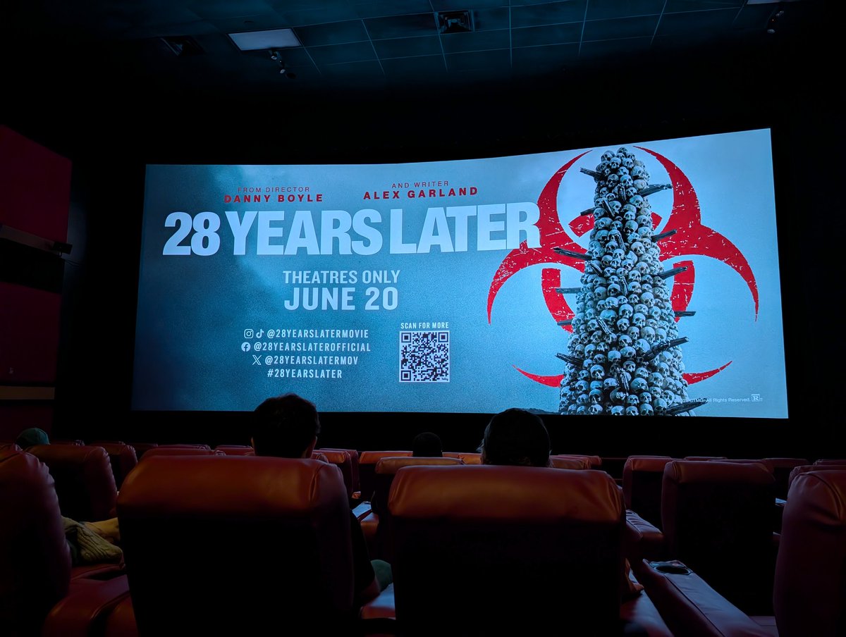 Currently seated for #28YearsLater screening
