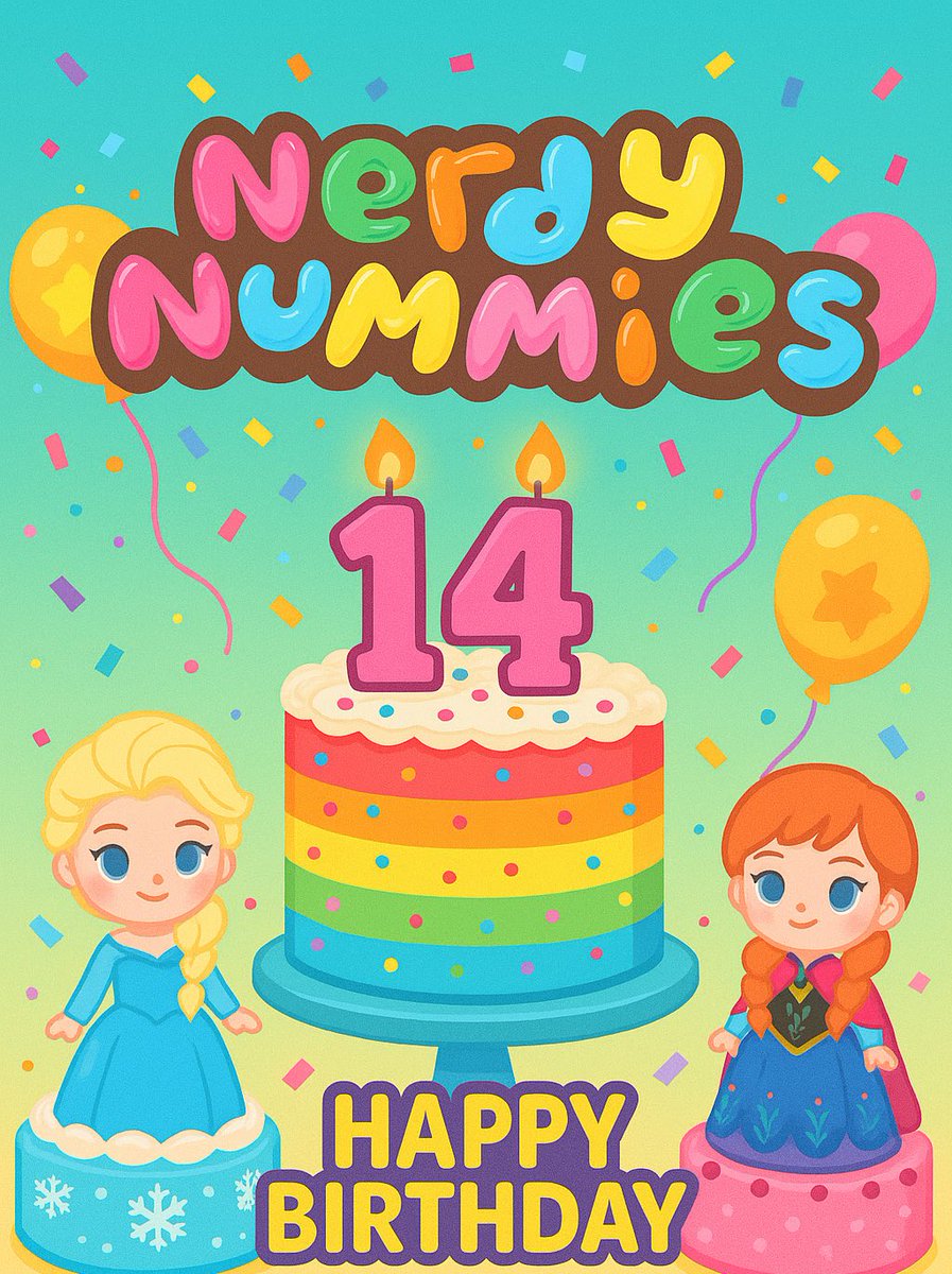 Happy 14th Birthday Nerdy Nummies 🥳🎂

What’s your favorite #NerdyNummies treat!?!
