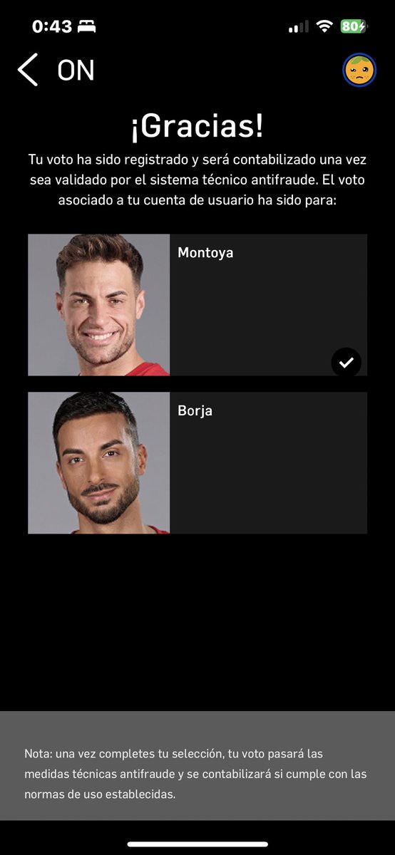 Mis votos a Montoya  #SVFinal
