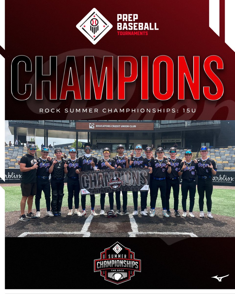 Prep Baseball Scouting (@pbtscouting) on Twitter photo ๐๐๐จ๐ฎ๐ซ๐ง๐๐ฆ๐๐ง๐ญ ๐๐ก๐๐ฆ๐ฉ๐ข๐จ๐ง๐ฌ๐
Congratulations to Hit Dogs Illinois Busch on winning The Rock Summer Championship 15U in dramatic comeback fashion.
That makes it three weeks in a row the <a href="/HitDogsIllinois/">Hit Dogs Illinois</a> have taken home a title at The Rock.
Great playing boys! ๐๐๐จ๐ฎ๐ซ๐ง๐๐ฆ๐๐ง๐ญ ๐๐ก๐๐ฆ๐ฉ๐ข๐จ๐ง๐ฌ๐
Congratulations to Hit Dogs Illinois Busch on winning The Rock Summer Championship 15U in dramatic comeback fashion.
That makes it three weeks in a row the <a href="/HitDogsIllinois/">Hit Dogs Illinois</a> have taken home a title at The Rock.
Great playing boys!