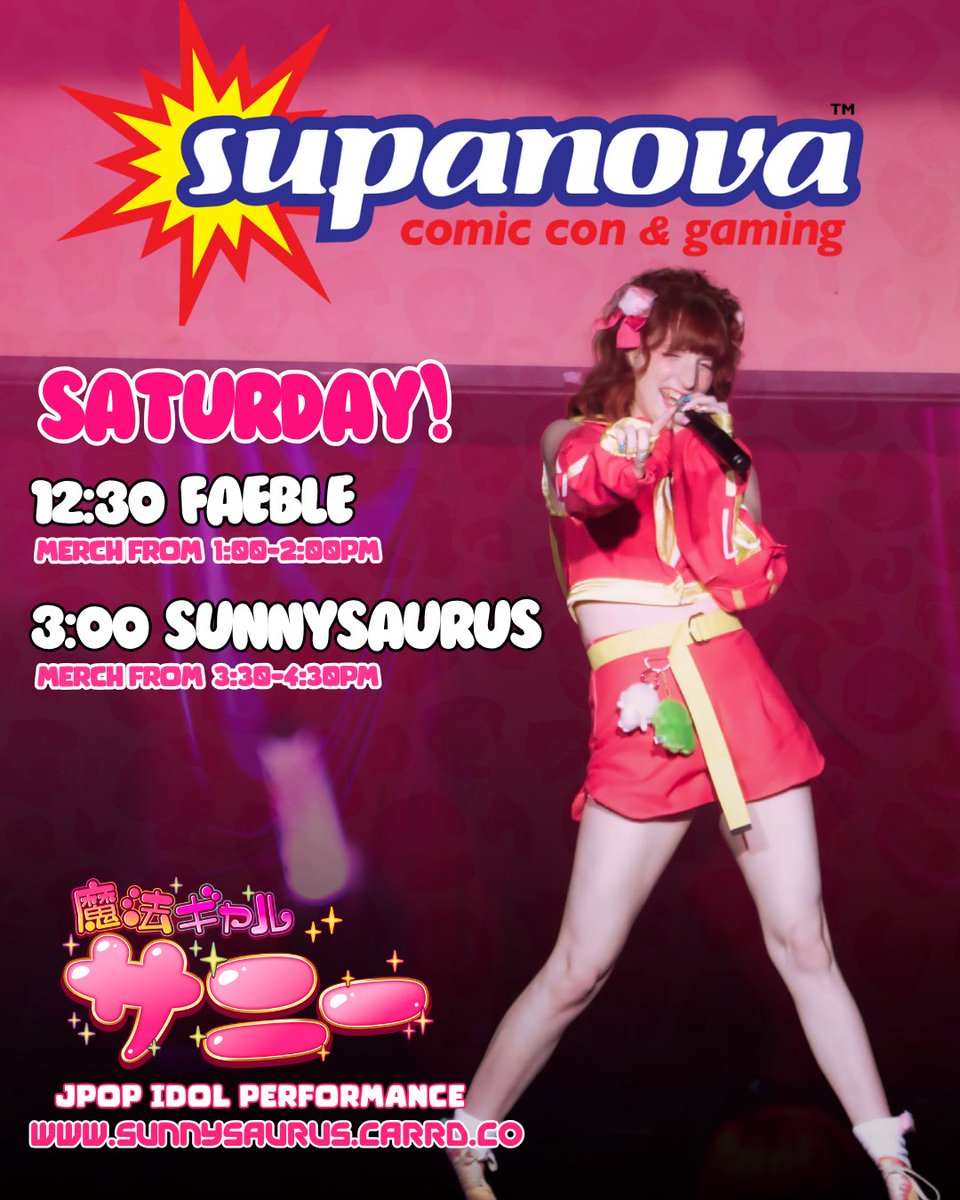 sunny ใตใใผ ๐โก๏ธโ๏ธ (@sunnyysaurus) on Twitter photo ๐NEXT UP ! ๐
Iโm so excited to be performing at <a href="/SupanovaExpo/">Supanova Comic Con & Gaming ๐ฅ</a> with both my team <a href="/faeblefuture/">๐ ๐ ๐ ๐ ๐ ๐</a> and a fun sunnysaurus set! I hope youโll come by and catch our performances and say hi at the merch table โบ๏ธ๐ letโs show nova we love idols!!! ๐NEXT UP ! ๐
Iโm so excited to be performing at <a href="/SupanovaExpo/">Supanova Comic Con & Gaming ๐ฅ</a> with both my team <a href="/faeblefuture/">๐ ๐ ๐ ๐ ๐ ๐</a> and a fun sunnysaurus set! I hope youโll come by and catch our performances and say hi at the merch table โบ๏ธ๐ letโs show nova we love idols!!!
