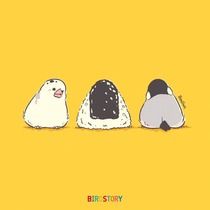 おはようございます。 本日は6月18日。 おにぎりの日とのことです #BIRDSTORY #おにぎりの日 #文鳥