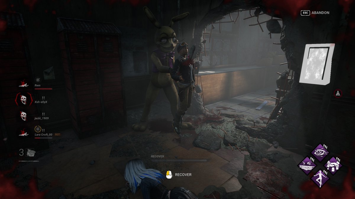 Played a bit of DBD tonight. Big angry rabbits dominate the game tonight for sure :)