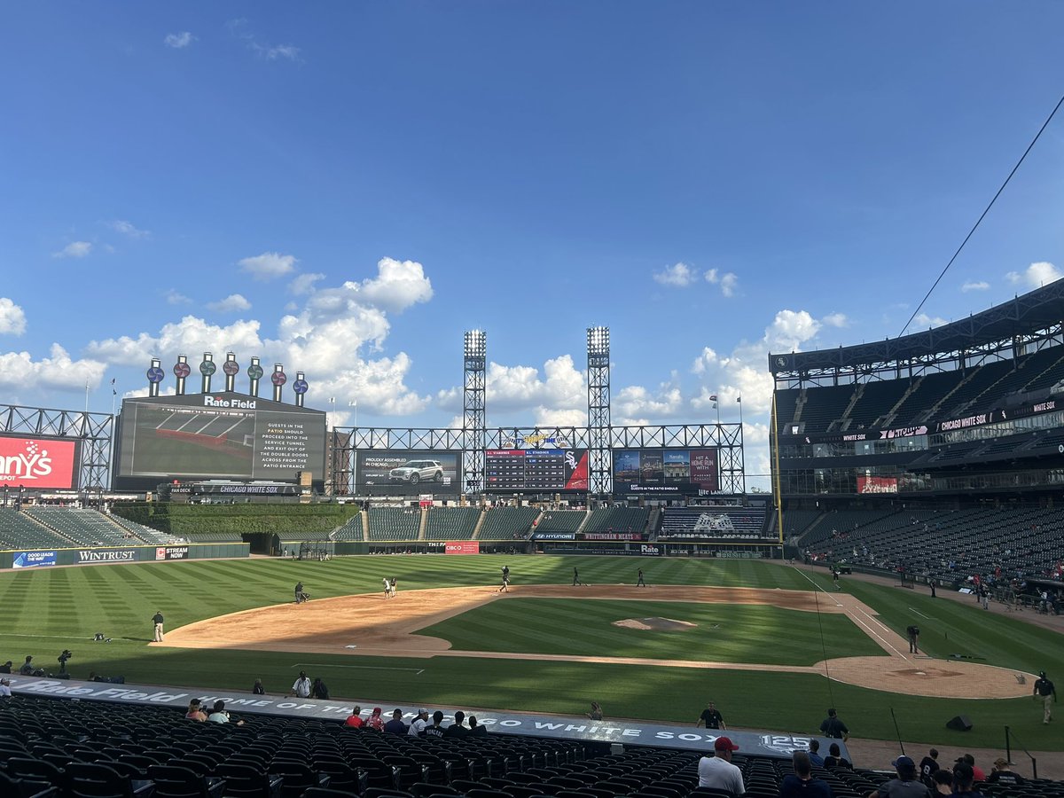 Blue skies in Chicago so far!

Let’s sweep the Sox!!!