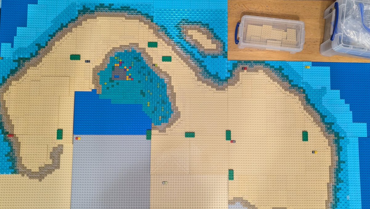 LEGO Mermaids Hideaway - Days 7/8

Transparent light blue tiles started on the shoreline and 2nd layer of tan plates completed. 3rd layer started.

#SoTFest #SeaOfThieves #BeMorePirate