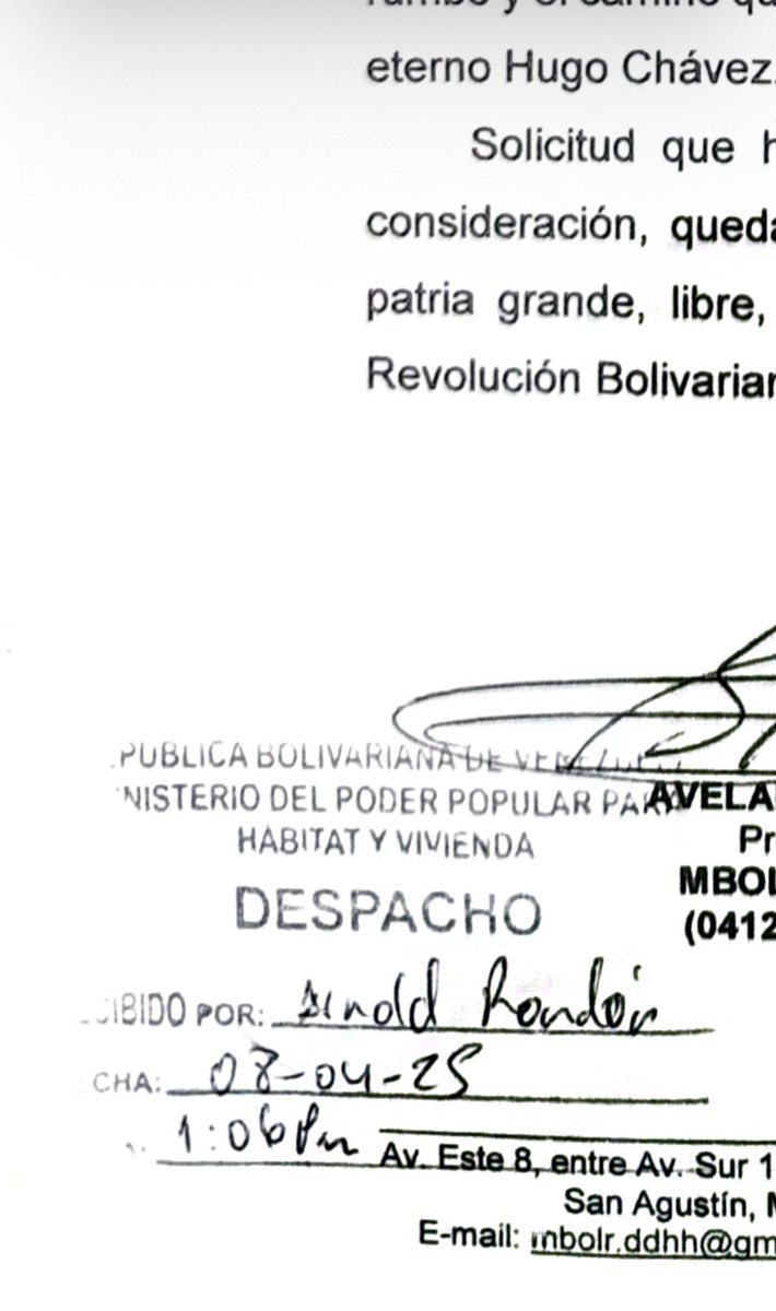 MBOLRDDHH's tweet photo. Presidente @NicolasMaduro esta Joven le hizo una solicitud en la Asamblea de Comuneros y Comuneras del poder popular en el 23 de enero - Comuna El Panal 2021 recibida por el despacho del Ministerio de vivienda 8/04/2025 a la fecha no recibe respuesta - por favor revisar el caso🥺 https://t.co/1nca3VMwas