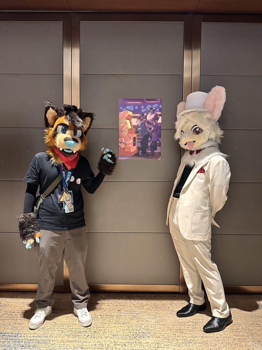 Guess who finally got a suit!
Special thanks to <a href="/aresthebandit/">Ares ≽ܫ≼ 🔜 Barkada Furfest</a> for making this possible. I love this suit so much! Can't wait to start a new era of Squishy! 

#furry #furryfandom #fursuit #fursuiter