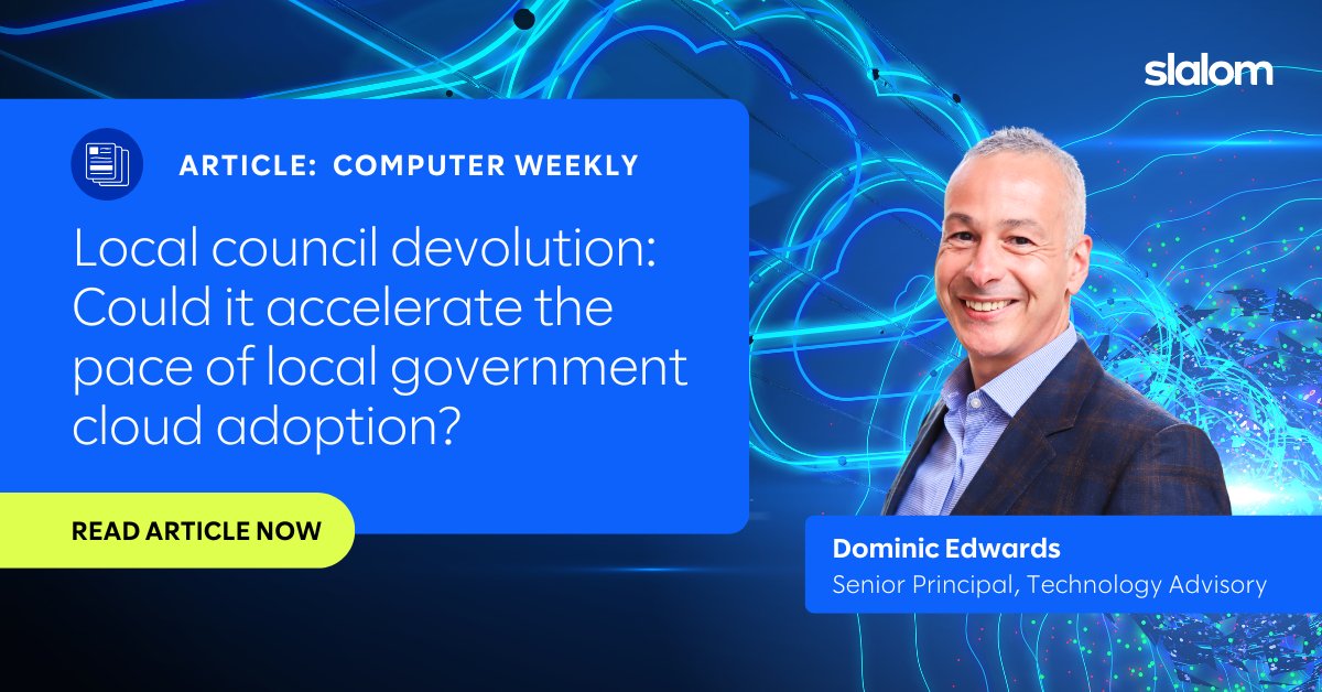 Slalom UK & Ireland (@slalomuki) on Twitter photo 💡 Dominic Edwards suggests local council devolution could spark rapid cloud adoption in local governments. Is this the digital shift we need? Find out more on <a href="/ComputerWeekly/">ComputerWeekly</a>. Read here 👉 bit.ly/3G1104Z #CloudAdoption #LocalGovernment 💡 Dominic Edwards suggests local council devolution could spark rapid cloud adoption in local governments. Is this the digital shift we need? Find out more on <a href="/ComputerWeekly/">ComputerWeekly</a>. Read here 👉 bit.ly/3G1104Z #CloudAdoption #LocalGovernment