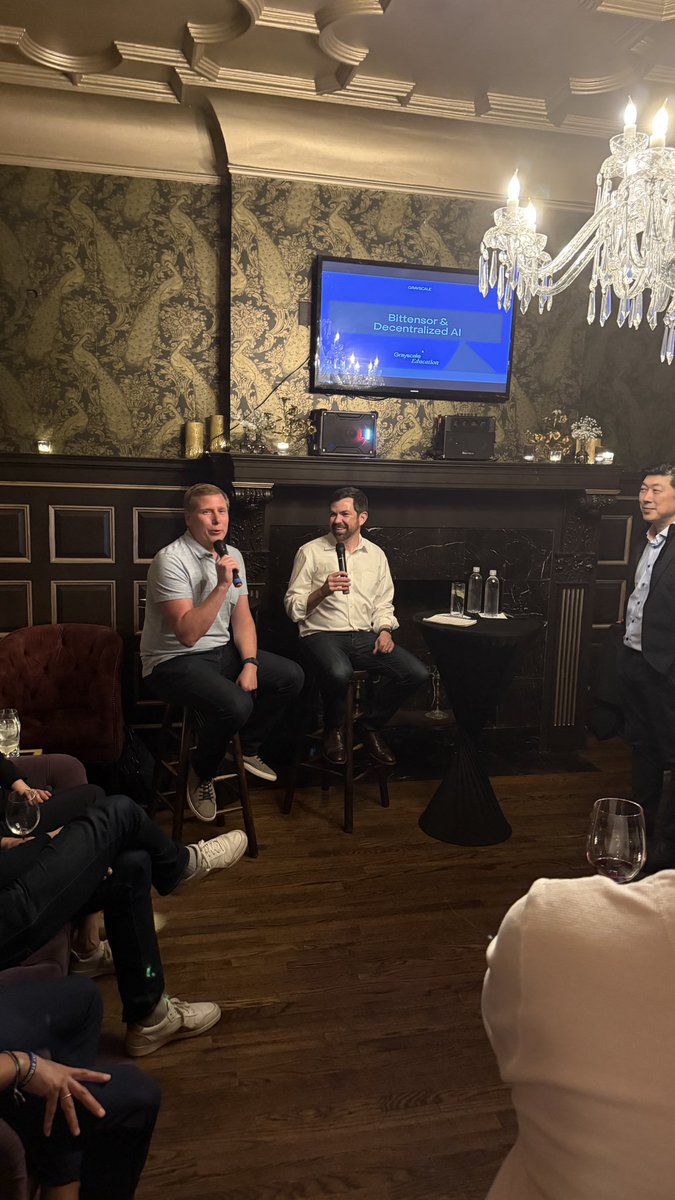A great subnet event at the mix of Ai + crypto with <a href="/Grayscale/">Grayscale</a> pitching Bittensor with Barry Silbert, promising!
