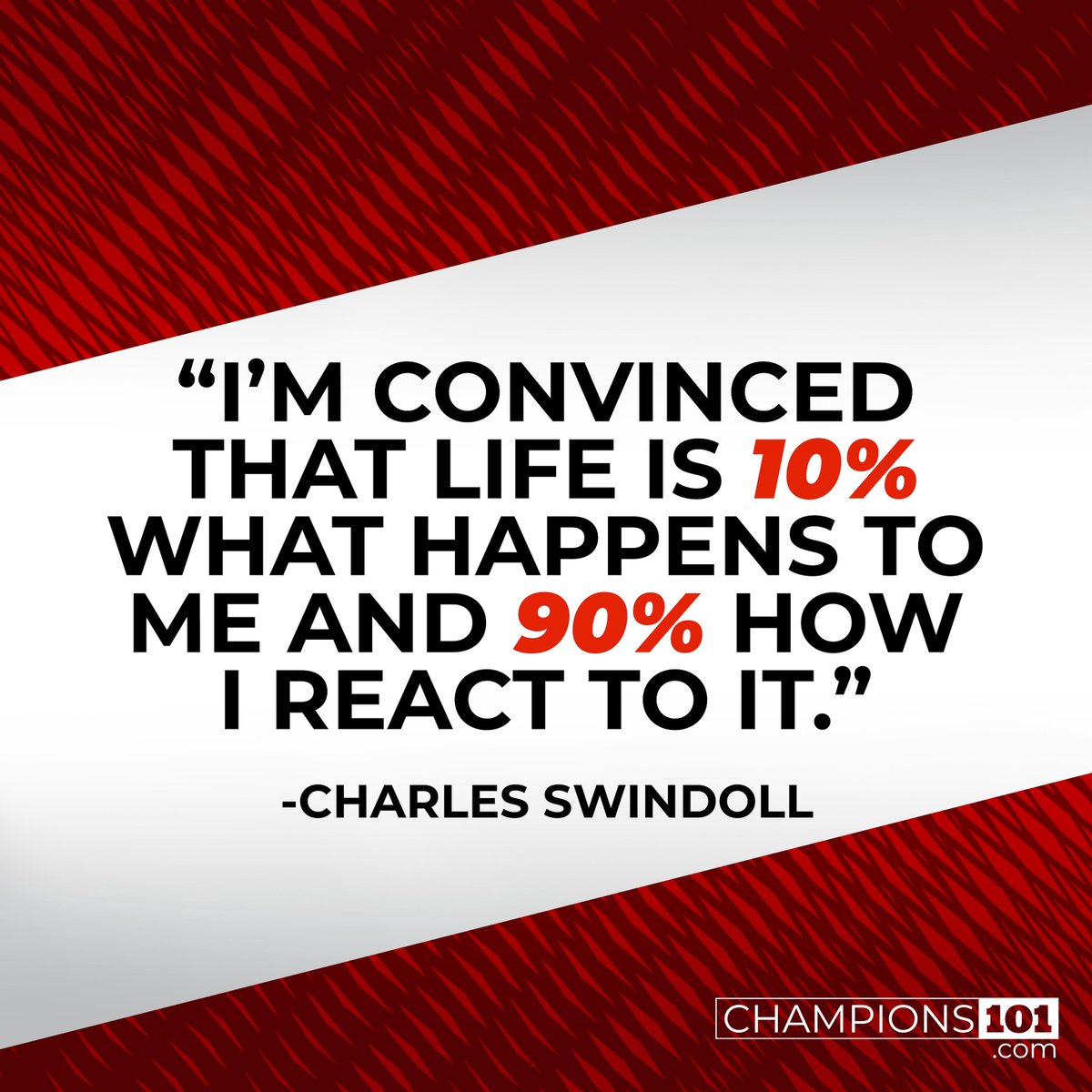 Champions 101:

“There are so many important elements of this experience that aren’t up to us, and yet the one that matters most, the one that ultimately determines our fate, is completely up to us!”

Read “Attitude is Everything” here: buff.ly/3S0fSkx