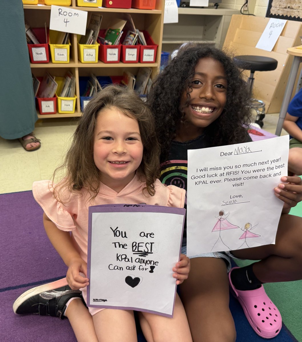We will miss our KPals so much! Good luck at RFIS!
