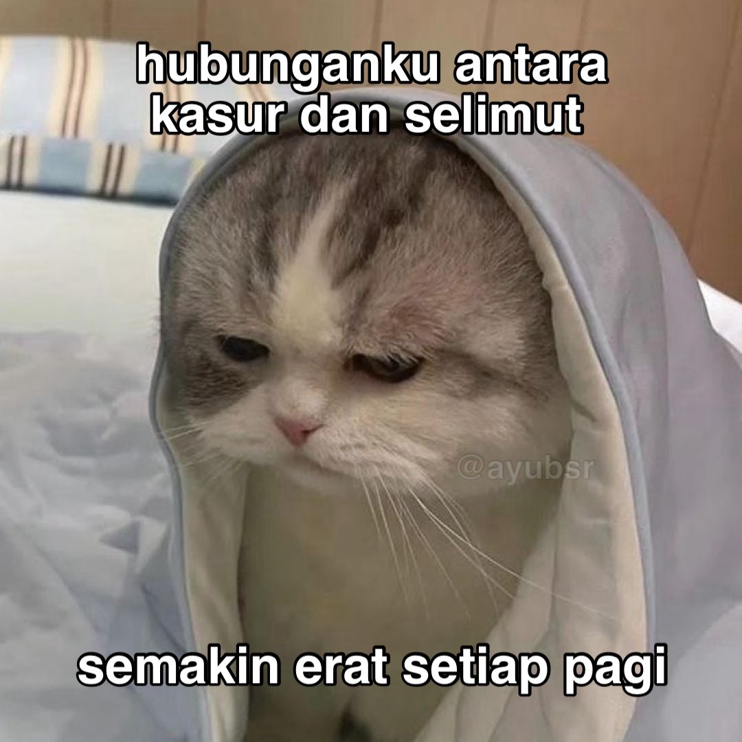 Ditambah ujan makin mager