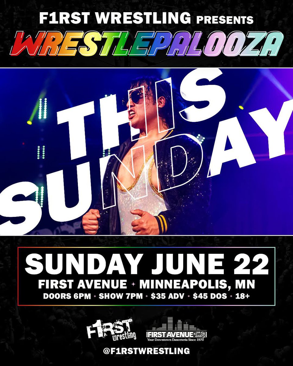 Matt Honey (@matthoney66) on Twitter photo AWWW YEAH WRESTLEPALOOZA YEAH!!
<a href="/f1rstwrestling/">F1RST Wrestling</a> is going to be crazy this Sunday! Get your tickets while there’s still some left!
#getcrazygetwild AWWW YEAH WRESTLEPALOOZA YEAH!!
<a href="/f1rstwrestling/">F1RST Wrestling</a> is going to be crazy this Sunday! Get your tickets while there’s still some left!
#getcrazygetwild