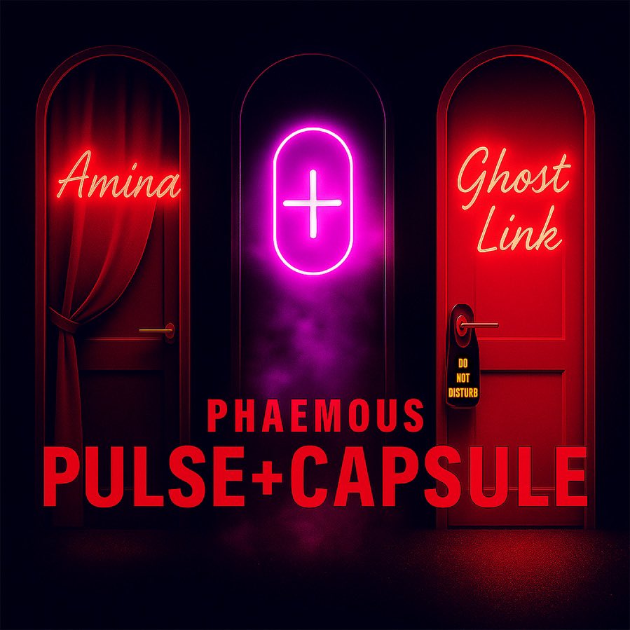 OnlyOnePhaemous's tweet photo. PULSE + CAPSULE 🧬💊
Two new singles out next Friday the 27th
Pre-Save link - https://t.co/zGQxvrwRh4 https://t.co/MDKr8Aft1D
