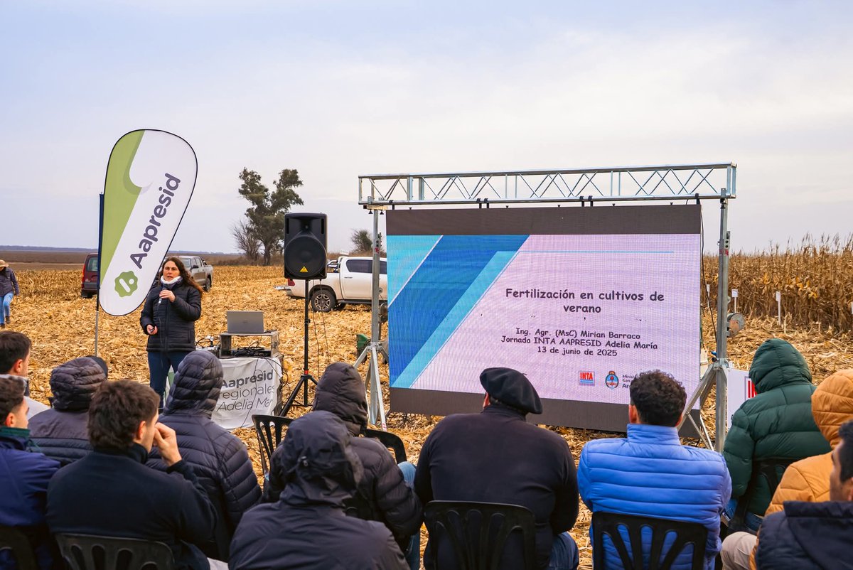 UPA AAPRESID Adelia Maria, junto a la AER de INTA Adelia Maria. Estuvimos presentando avances sobre la nutrición de maiz y soja