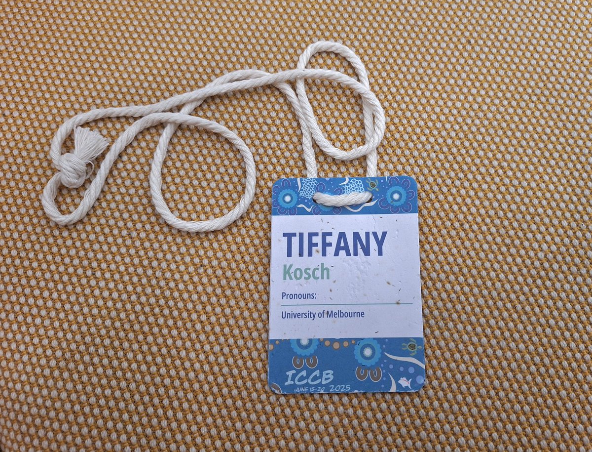 TAKosch's tweet image. I'm enjoying meeting so many inspiring conservation scientists and learning about their fascinating research at @ICCB2025 in lovely Brisbane, Australia 🇦🇺 🌏🌊🌴🦘🐸🪸