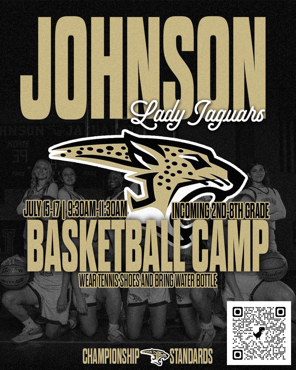 LadyJags🏀 (@ljagsbball) on Twitter photo Still time to sign up for our Johnson Lady Jaguars basketball camp, July 15-17, 9:30-11:30am, at Johnson HS.
<a href="/HaysCISD/">Hays CISD</a> <a href="/McCormick_Hays/">McCormick Middle School in Hays CISD</a> <a href="/DMS_Mustangs/">Dahlstrom Middle School</a> <a href="/Coach_Akina/">Ashley Akina</a> <a href="/CoachCarlin/">Sam Carlin</a> <a href="/Coach_BT/">Brent Torrey</a> <a href="/CoachLMoffett/">Lance Moffett</a> <a href="/JhsJags/">JHSJags</a> Still time to sign up for our Johnson Lady Jaguars basketball camp, July 15-17, 9:30-11:30am, at Johnson HS.
<a href="/HaysCISD/">Hays CISD</a> <a href="/McCormick_Hays/">McCormick Middle School in Hays CISD</a> <a href="/DMS_Mustangs/">Dahlstrom Middle School</a> <a href="/Coach_Akina/">Ashley Akina</a> <a href="/CoachCarlin/">Sam Carlin</a> <a href="/Coach_BT/">Brent Torrey</a> <a href="/CoachLMoffett/">Lance Moffett</a> <a href="/JhsJags/">JHSJags</a>