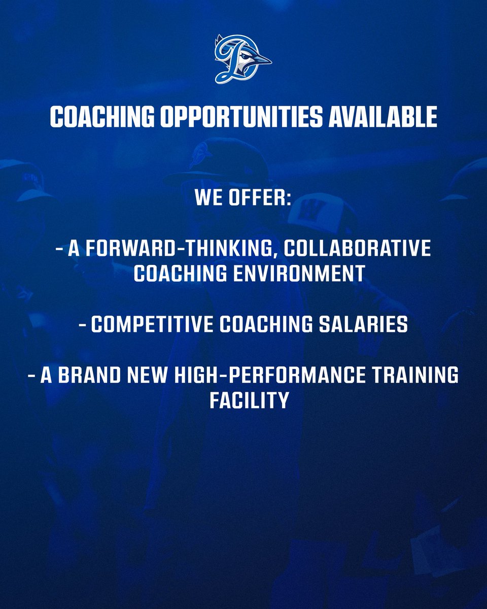 The Delta Blue Jays are now hiring coaches for the 2025–2026 season.

We’re looking to fill multiple roles across the program.

Apply via the link in bio or email your resume to deltabluejays@gmail.com