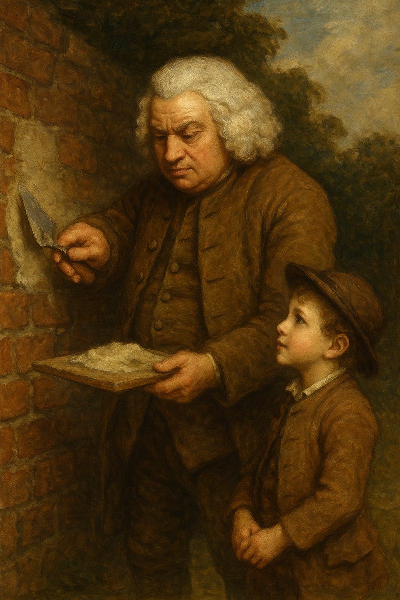 #Stolzundstark weiht <a href="/shlomo96/">Zertifikatsmaurer Aron Pielka</a> seinen Sohn in die hohe Kunst des zertifizierten Auftragens von Putzen auf Baukörpern aus Steinen, zur Errichtung einer besseren Zukunft, ein.

#Stolzmonat