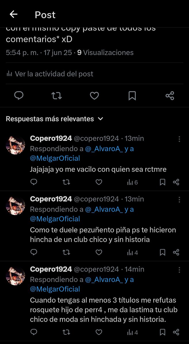 _AlvaroA_'s tweet photo. @copero1924 @MelgarOficial XDDD tu mismo te hundes xD Que vivan los traUmados!! 🥳 https://t.co/NkQEzfYQlh
