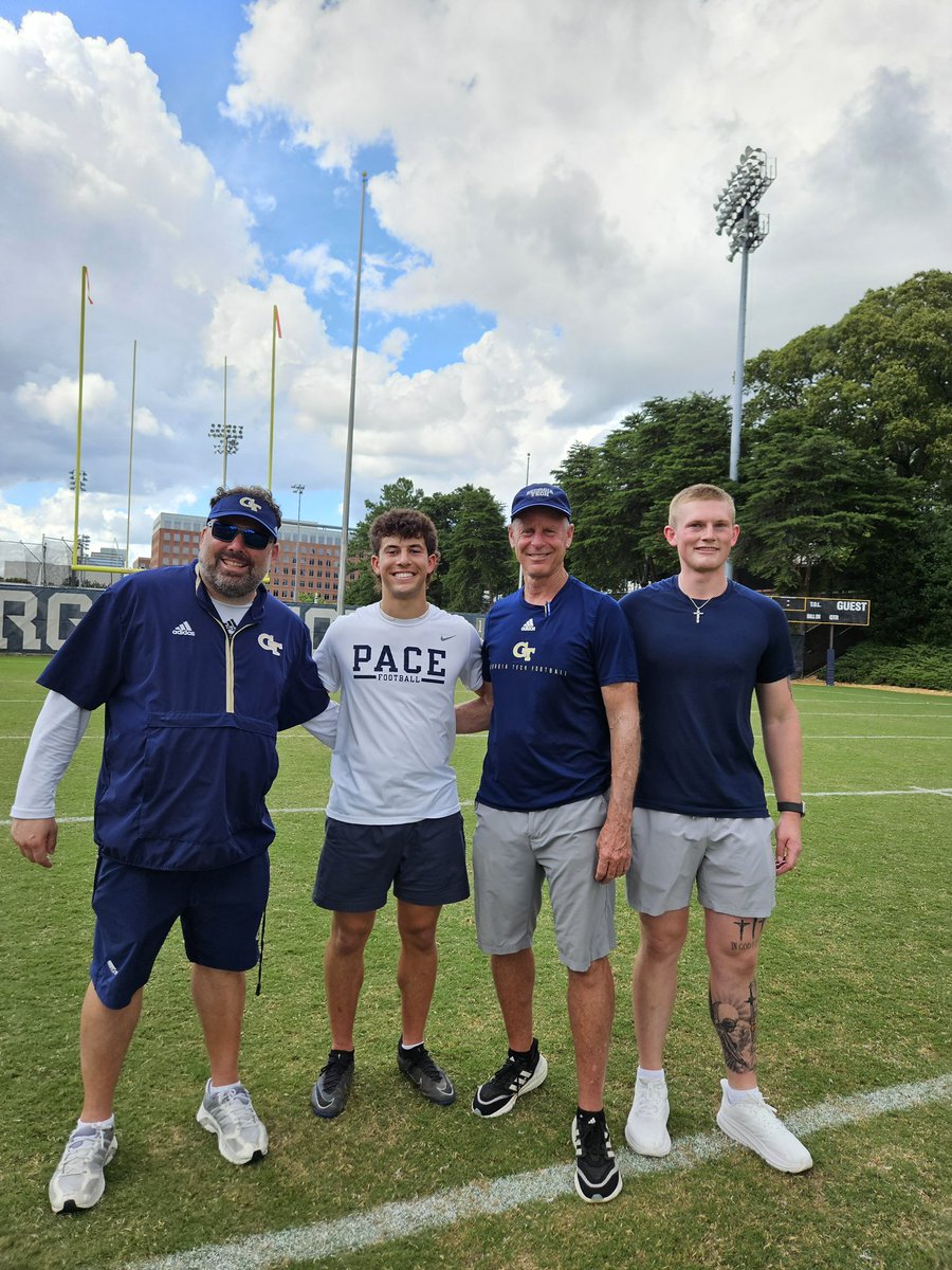 Roan Dutta (@roandutta) on Twitter photo Great being back in the flats to workout for <a href="/GeorgiaTechFB/">Georgia Tech Football</a>. Good time as always and loved the tour after. Thanks <a href="/CoachTimSalem/">Tim Salem</a> and <a href="/CoachBFarrell/">Brendan Farrell</a>.
#GoJackets #StingEm 🐝
<a href="/Pace_FB/">Pace Academy Football</a> <a href="/Patmarkwalter/">Patrick Markwalter</a> <a href="/HKA_Tanalski/">Adam</a> Great being back in the flats to workout for <a href="/GeorgiaTechFB/">Georgia Tech Football</a>. Good time as always and loved the tour after. Thanks <a href="/CoachTimSalem/">Tim Salem</a> and <a href="/CoachBFarrell/">Brendan Farrell</a>.
#GoJackets #StingEm 🐝
<a href="/Pace_FB/">Pace Academy Football</a> <a href="/Patmarkwalter/">Patrick Markwalter</a> <a href="/HKA_Tanalski/">Adam</a>