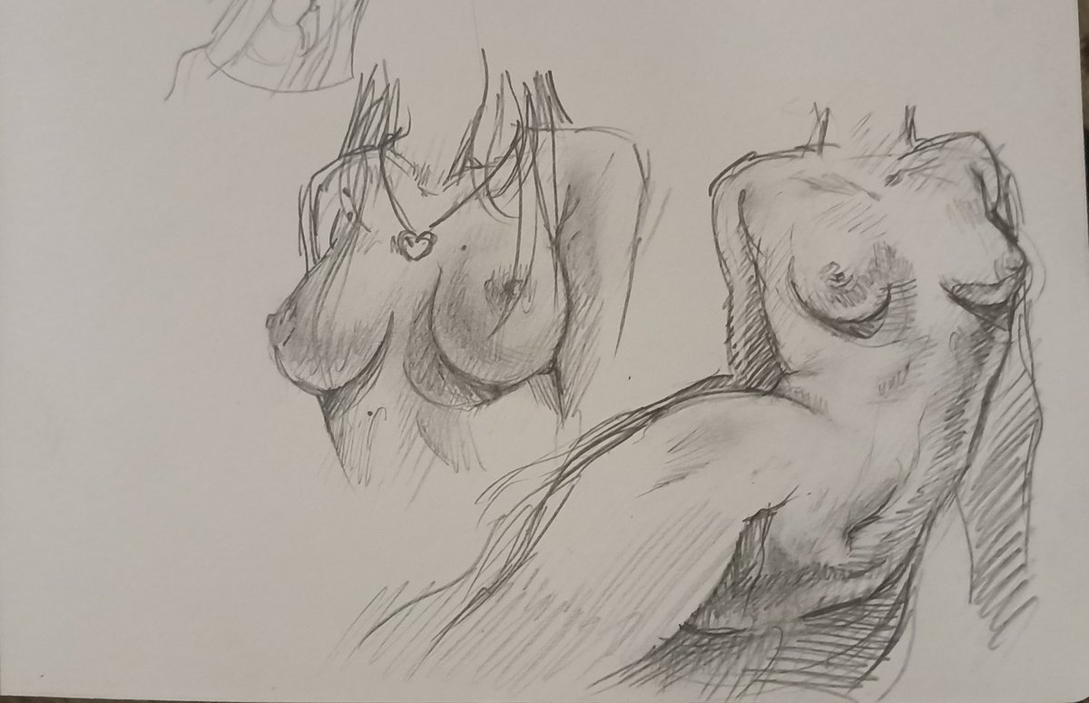 LinoliymU's tweet photo. I passed the exams next step is presenting my diploma project 🙂 
Here's boobas and buts from my sketchbook https://t.co/MIIOrISMLP