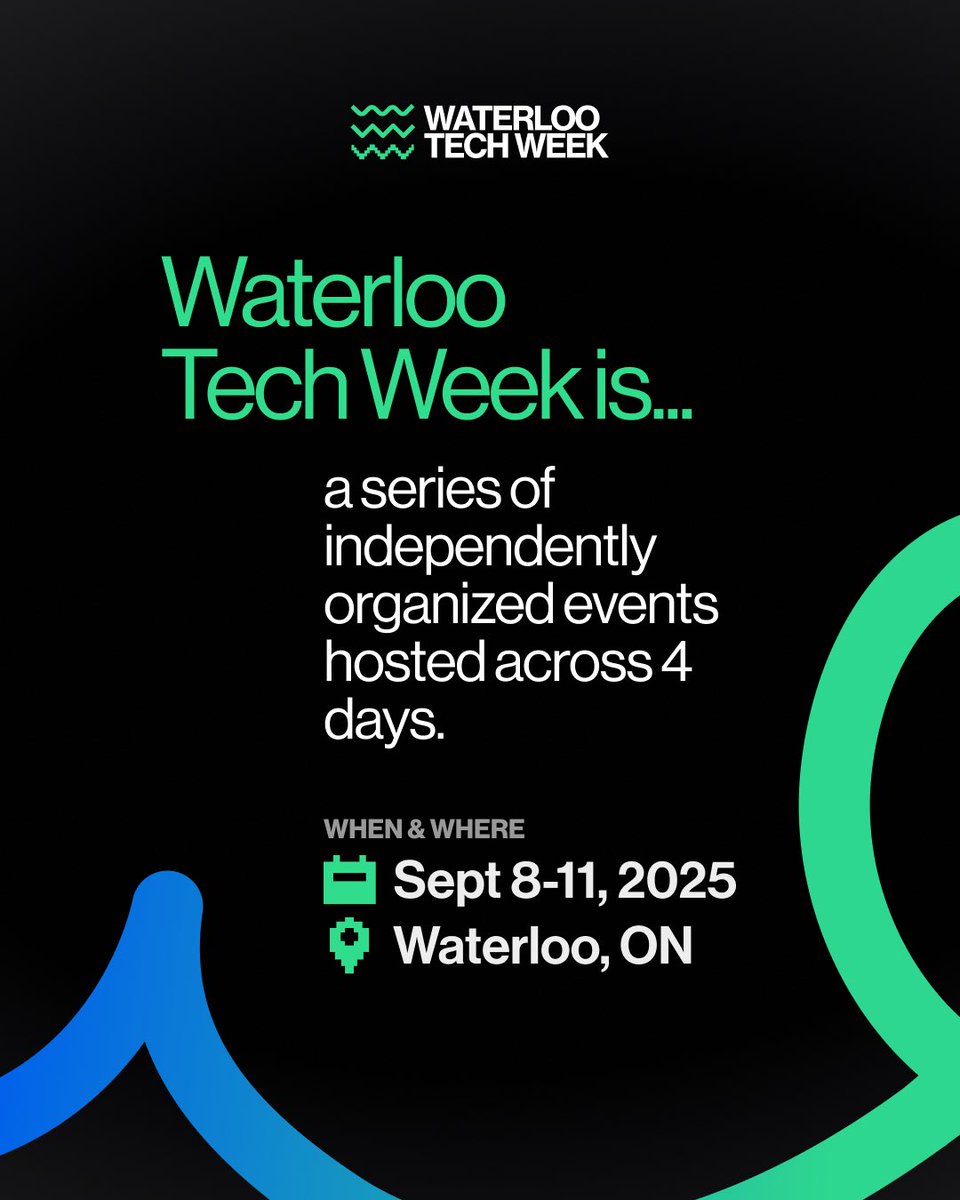 wlootechweek's tweet image. ☄️ Anyone can host an event, and you can host anything.
Visit waterlootechweek.ca for more information.
#waterlootechweek #techevents