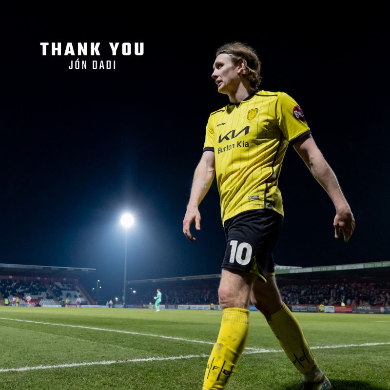 burtonalbionfc's tweet photo. Jón Dadi Bödvarsson will leave Burton Albion upon the expiry of his contract this month.

The 33-year-old, who scored five goals in 13 games for the Brewers, has decided to return to Iceland.

We wish Jón and his family the very best for the future.