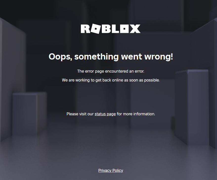 RealestMystique's tweet photo. uhhh is it just me or is roblox down? #robloxdown https://t.co/HhWP2VNC7I