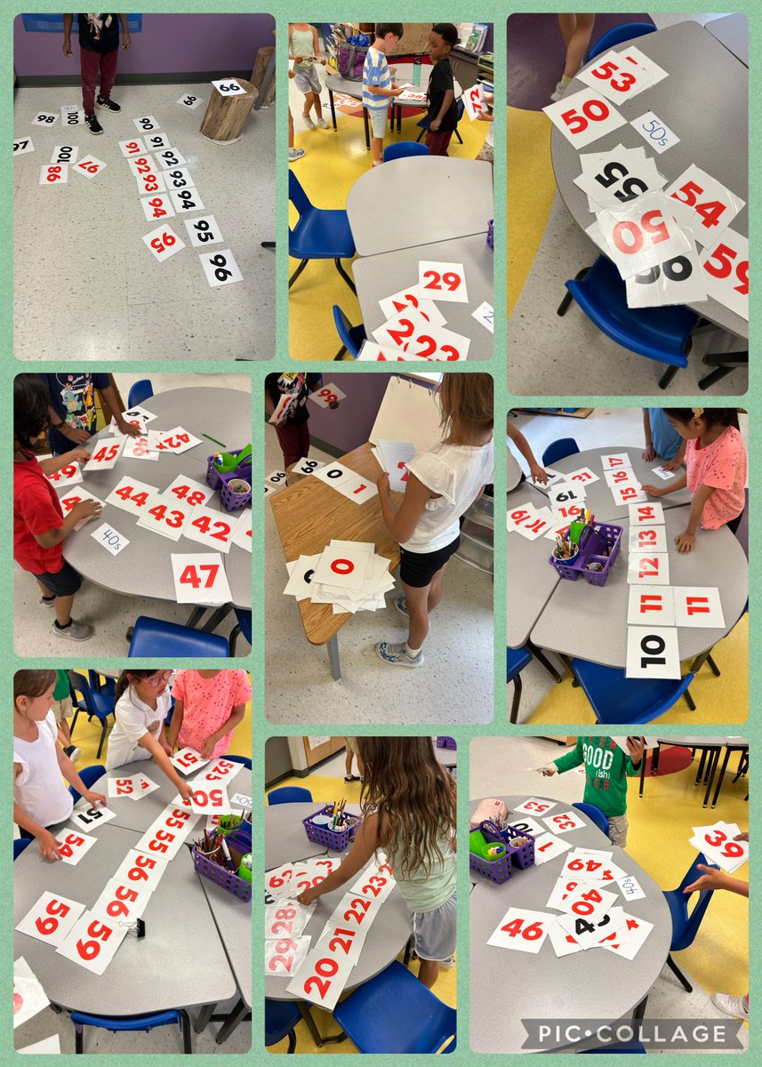 Today we worked on ordering numbers to 100! <a href="/StCeciliaOCSB/">St. Cecilia School</a>