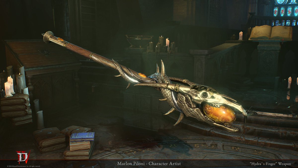 marlonpiloni's tweet image. DIABLO IV - Hydra`s Finger
I was responsible for high poly modeling, game model creation, texturing, and engine integration.
Art Direction - Nick Chilano
Character Art Lead - Cory Turner
©2024 Blizzard Entertainment, Inc. All rights reserved.