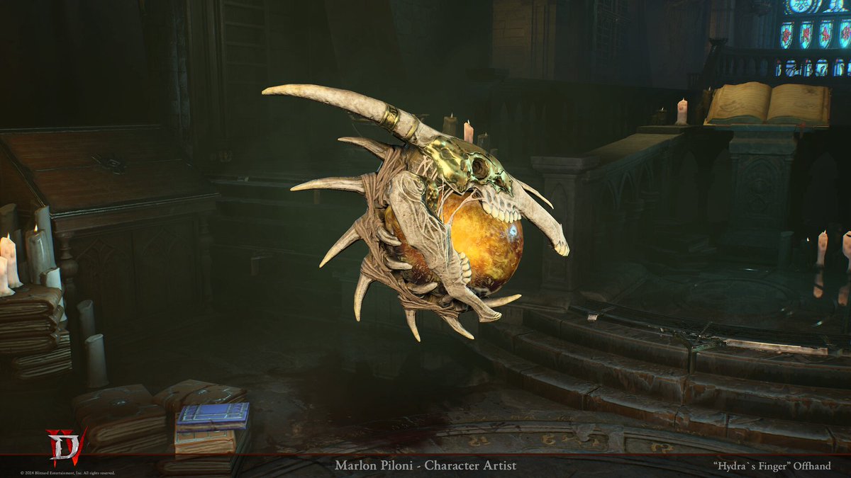 marlonpiloni's tweet image. DIABLO IV - Hydra`s Finger
I was responsible for high poly modeling, game model creation, texturing, and engine integration.
Art Direction - Nick Chilano
Character Art Lead - Cory Turner
©2024 Blizzard Entertainment, Inc. All rights reserved.