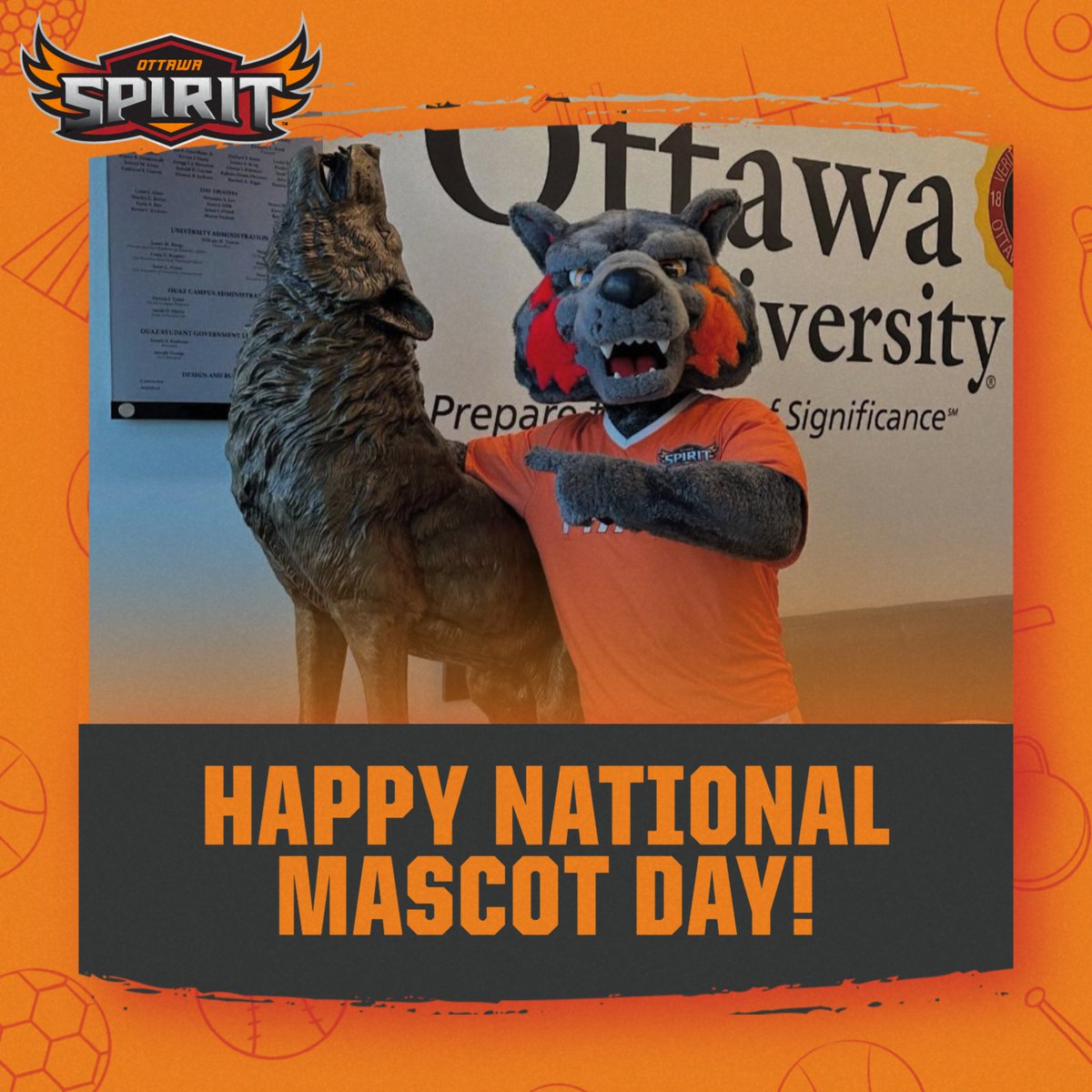 OUAZSpirit's tweet image. Happy National Mascot Day!